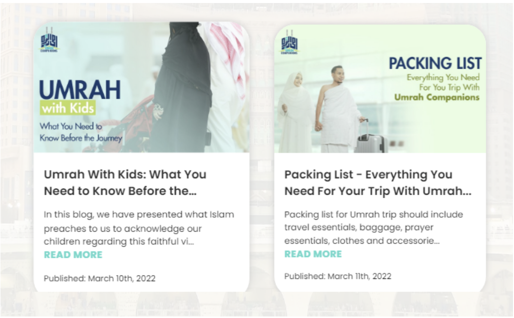 Umrah Companions New Website Blog Umrah News